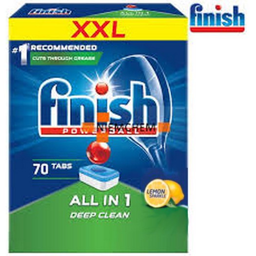 Viên rửa bát finish All in 1 loại 70 viên ( Hàng chính hãng )