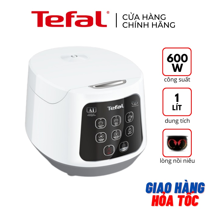 Nồi cơm điện tử 1 lít chống dính Tefal RK730168 600W - Hàng chính hãng