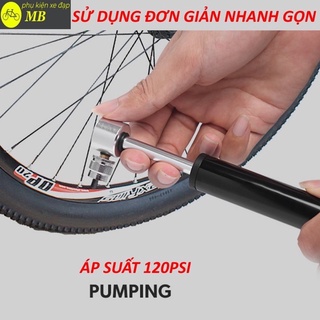 bơm xe đạp mini vỏ nhôm cao cấp B02