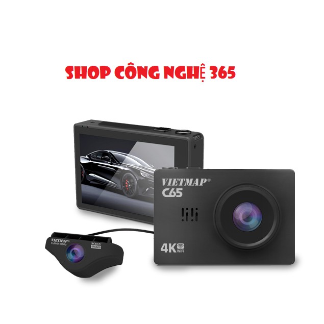 Camera hành trình màn hình cảm ứng C65 cao cấp có cảnh báo dữ liệu biển báo giao thông cao cấp vietmap C65