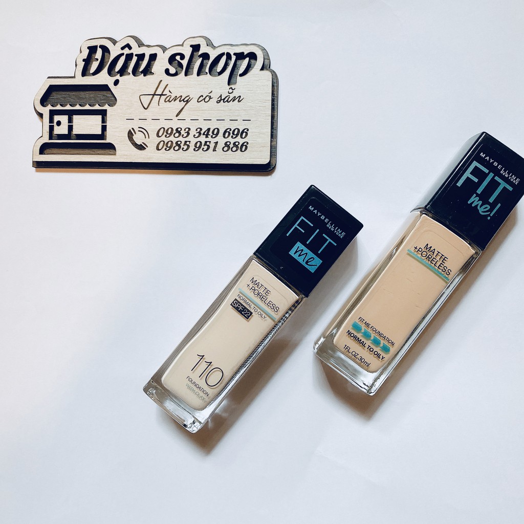 [Mã FMCGFSS11 giảm 8% đơn 250K] Kem Nền Mịn Nhẹ Kiềm Dầu Fit Me Maybelline New York Matte Poreless Foundation 30ml