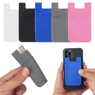 HZLING Ví điện thoại di động Phụ kiện điện thoại di động Silicone Nhãn dán bỏ túi dính đa năng