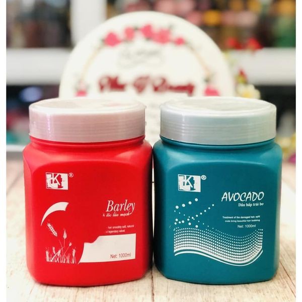 Dầu hấp ủ tóc LK xanh, đỏ 1000ml