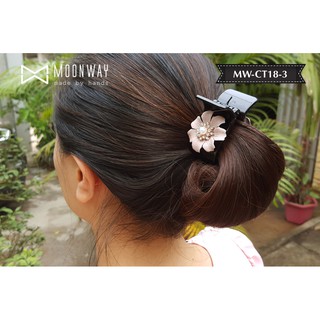 [Ảnh Thật] Cặp Tóc Càng Cua 5 Răng Đính Hoa Moonway