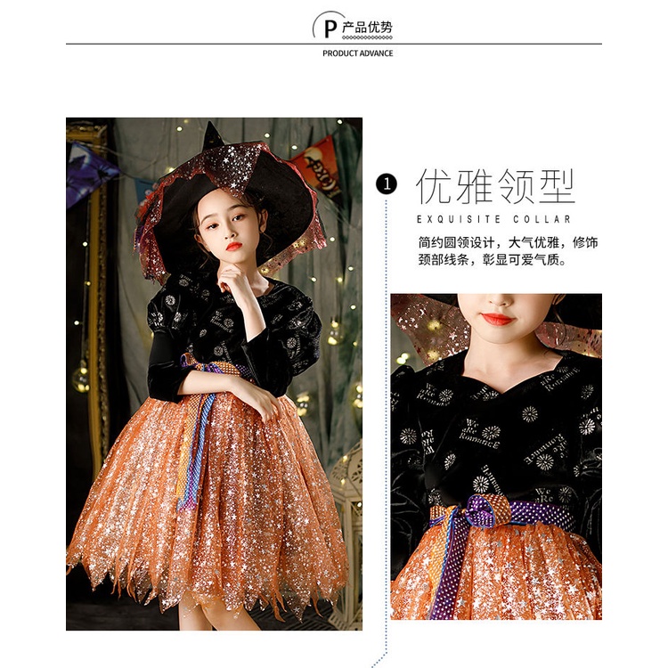 Trang Phục Hóa Trang Halloween Thời Trang Dành Cho Bé Gái