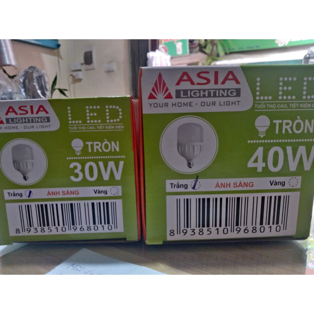 Bóng led trụ 30w, 40w, 50w hàng chính hãng ASIA bảo hành 1 năm