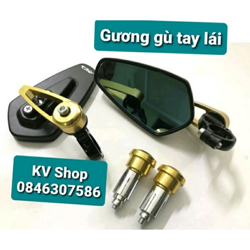 Gương gù tay lái CRG gắn xe máy