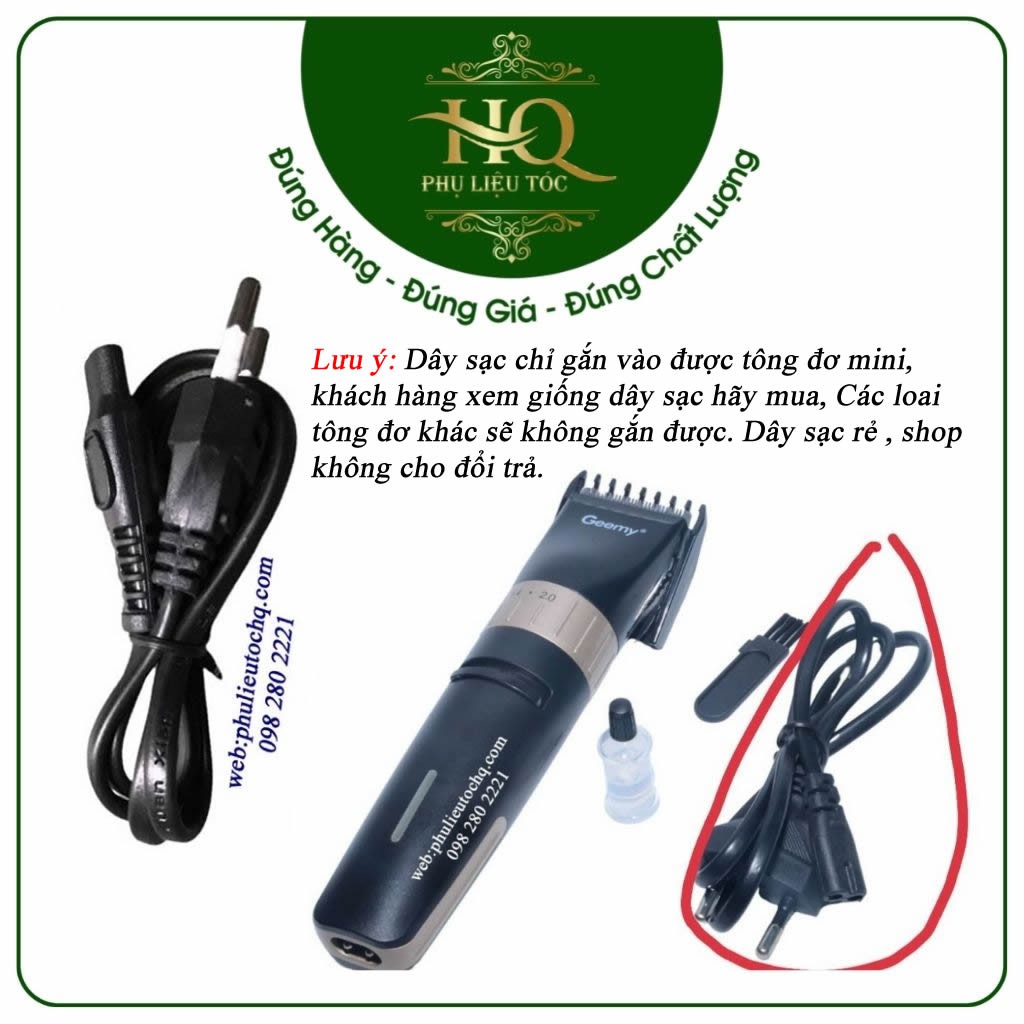 Dây sạc nhỏ dùng để sạc tông đơ mini gia đình