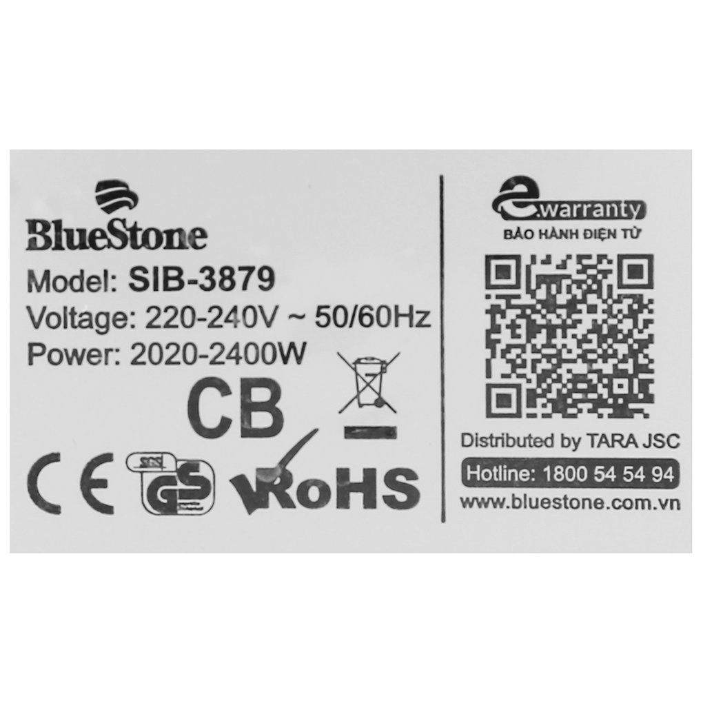 Bàn ủi hơi nước Bluestone SIB-3879