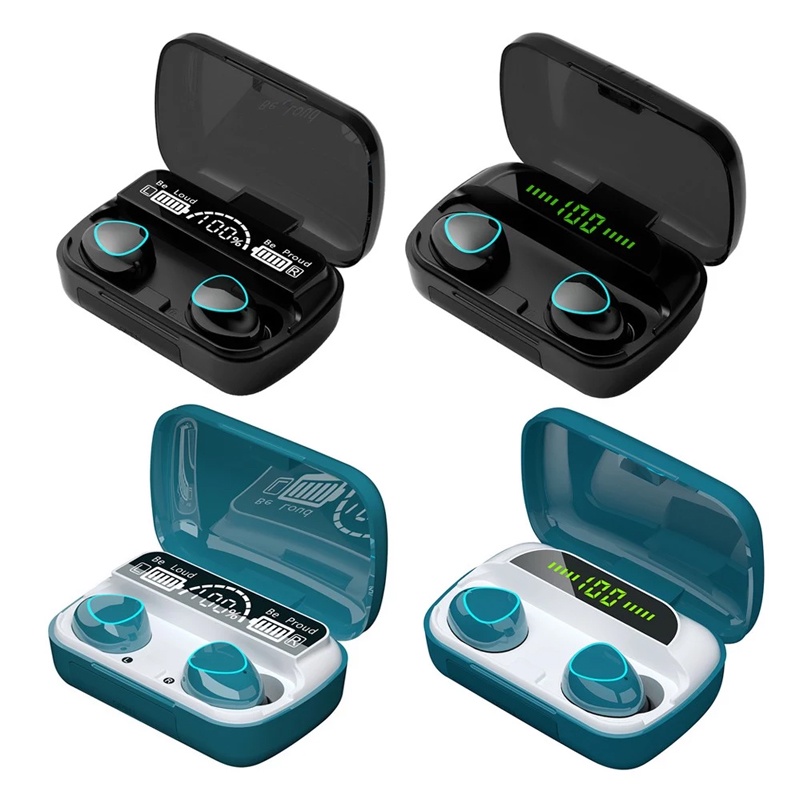 Tai Nghe Không Dây Bluetooth M10, M10 Pro TWS 5.1, Âm Thanh 3D Hifi, Chống Ồn Thông Minh, Pin Khủng Kiêm Sạc Dự Phòng