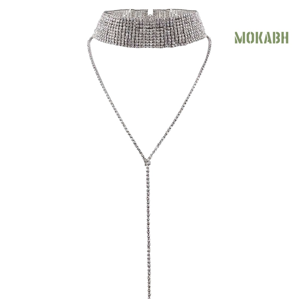 Vòng cổ Đa LớP ĐíNh Kim Cương Giả ThờI Trang