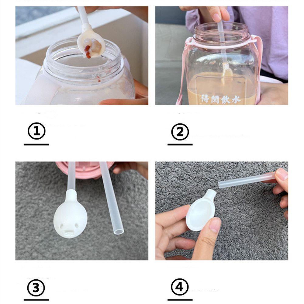 LONTIME Bình Nước 1300ml Có Dây Đeo Vai Thiết Kế Dễ Thương Dành Cho Trẻ Nhỏ