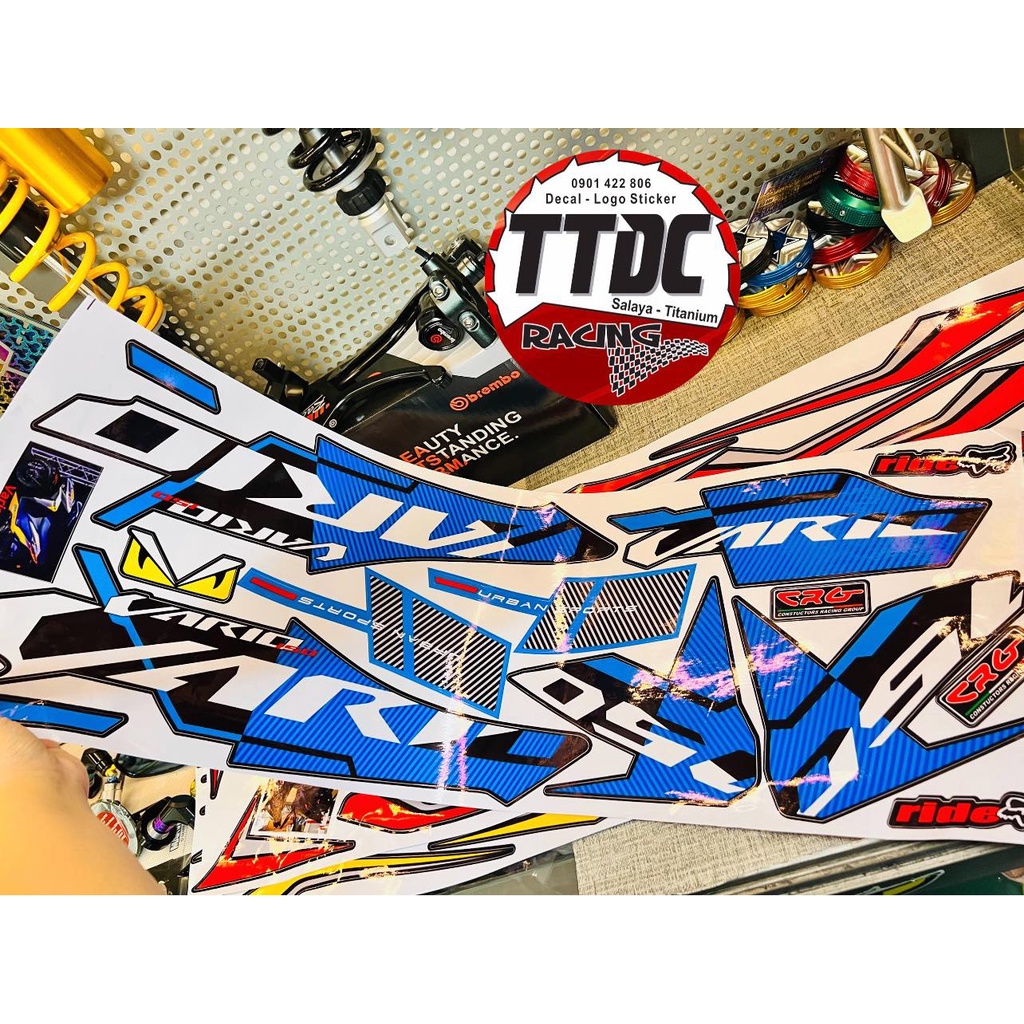 [ Giá 1 bộ ] Tem Decal Vario mẫu zin đủ màu ✌🇹🇭