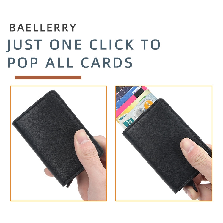 Ví Da PU Baellerry K9123 Thời Trang Cho Nam Giá Đỡ