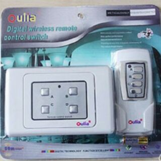 Bộ công tắc điện dân dụng Okisa có điều khiển từ xa ( 4 hạt )