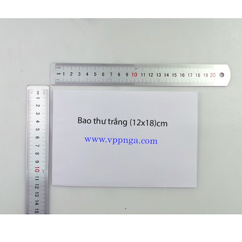 Bao thư, bì thư trắng cm,