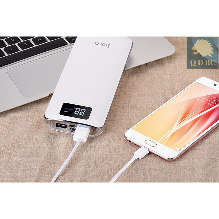 Pin sạc dự phòng 15000mAh LCD Hoco B23A 2 Cổng USB DADA Đèn Led Rọi Sáng BH 12 tháng QUADVIC.COM N00083