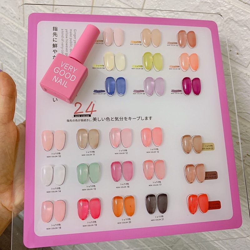 Set sơn thạch very good nail 24 màu hồng