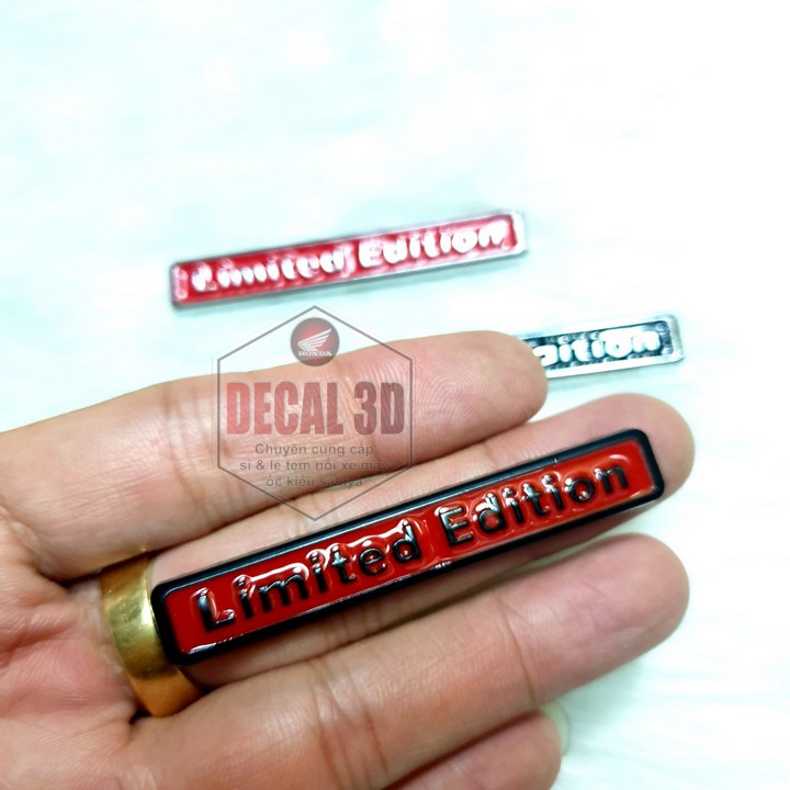 TEM LIMITED BẰNG KIM LOẠI CAO CẤP TRANG TRÍ XE MÁY CỰC ĐẸP