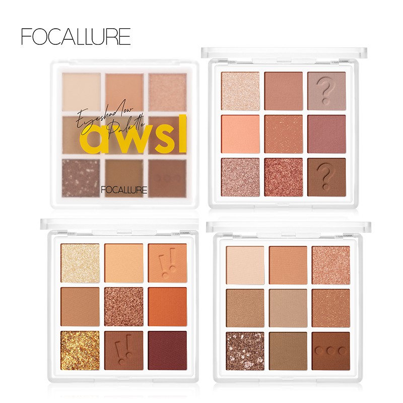 Bảng phấn mắt FOCALLURE 9 màu chống thấm nước lâu trôi