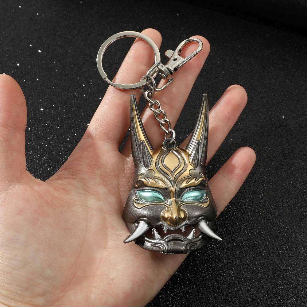 LANFY Móc Khóa Kim Loại Hình Genshin Va Chạm Game Genshin Cá Tính Sáng Tạo
