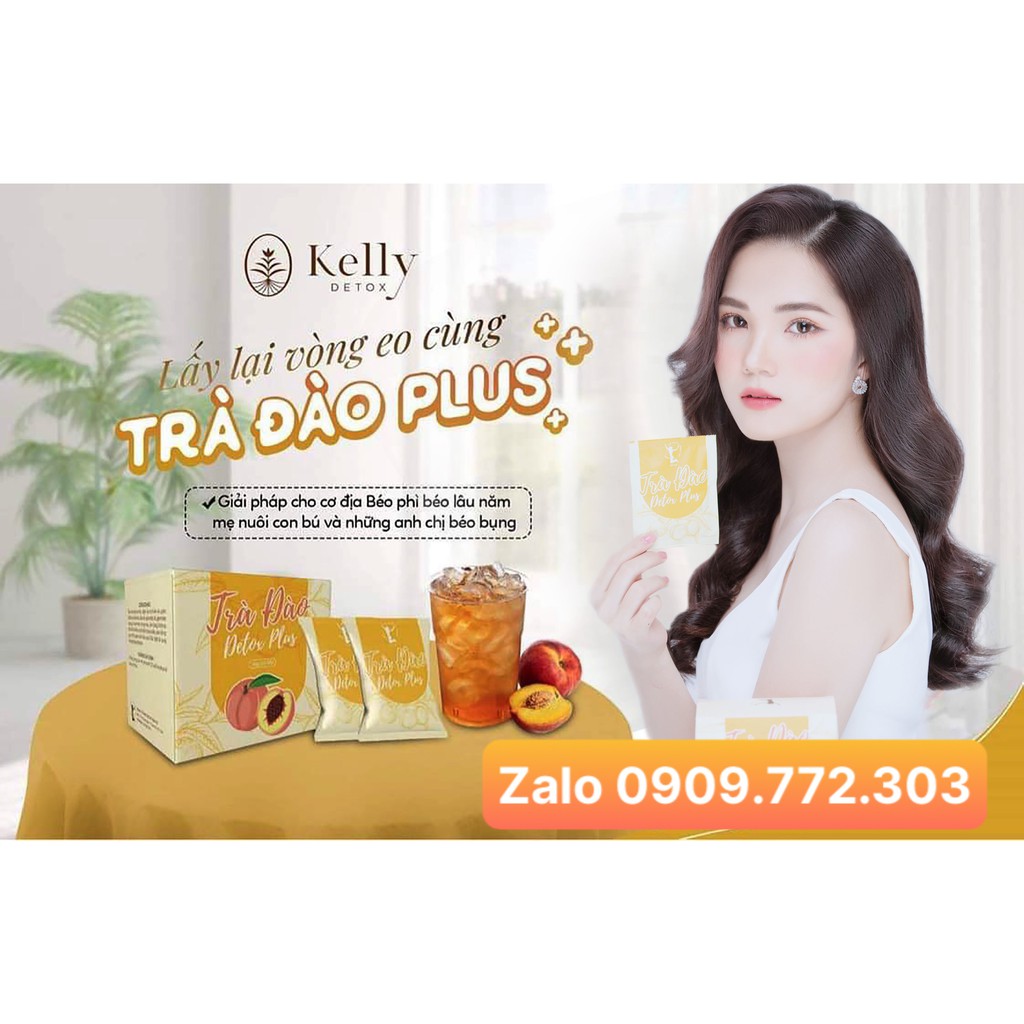 Trà đào giảm cân Detox Plus ⚡LOẠI NGON NHẤT⚡ đốt cháy nhiều calo hỗ trợ quá trình giảm cân hiệu quả.