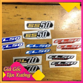 MỚI VỀ -  Tem bình xăng lớn dành cho mọi dòng xe 67 68 CD50 CL70 CL50... - QDX