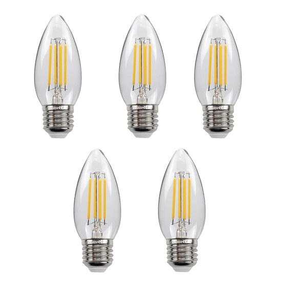 Bộ 5 bóng đèn Led Edison C35 4W hình quả nhót đui E27