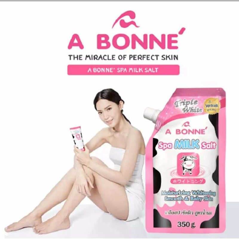 Muối Tắm Sữa Bò Tẩy Tế Bào Chết Kích Trắng A Bonne Spa Milk Salt Thái Lan