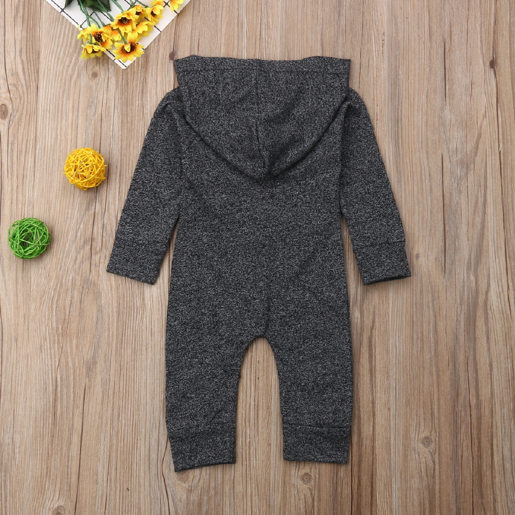 Jumpsuit dài có nón cho bé 0-24 tháng tuổi