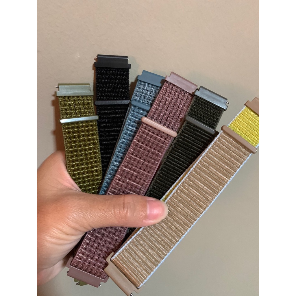 Dây Đeo Nylon Phong Cách Thể Thao Cho Đồng Hồ Thông Minh Samsung Galaxy Watch 3 41mm 45mm