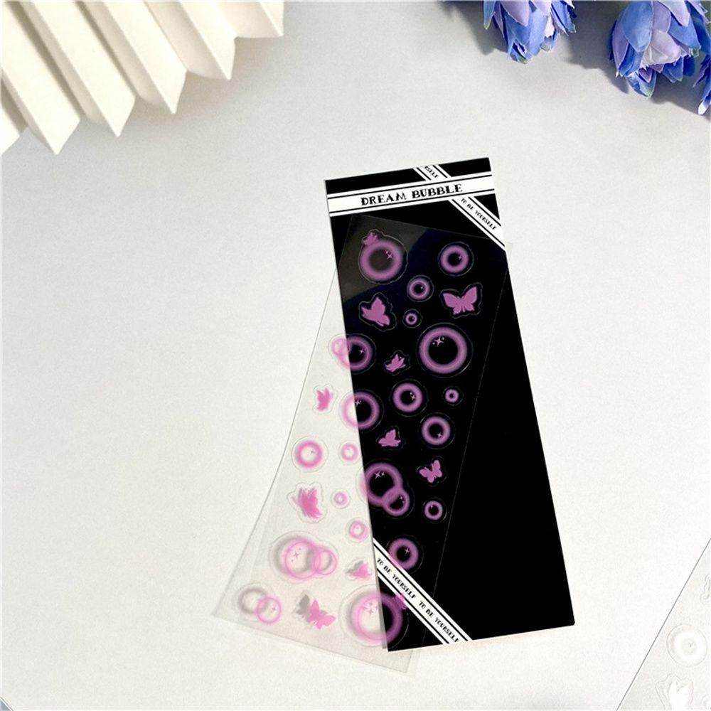Sticker Dán Trang Trí Sổ Lưu Niệm Hình Bướm DIY