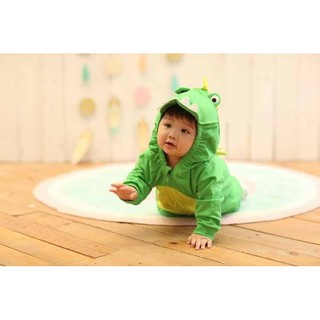 Body cotton hình khủng long xanh