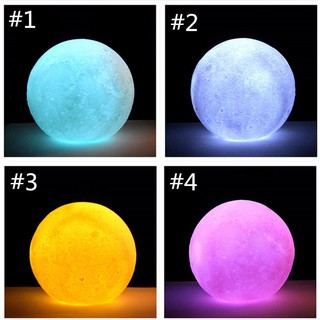 Đèn LED hình mặt trăng 3D nhiều màu