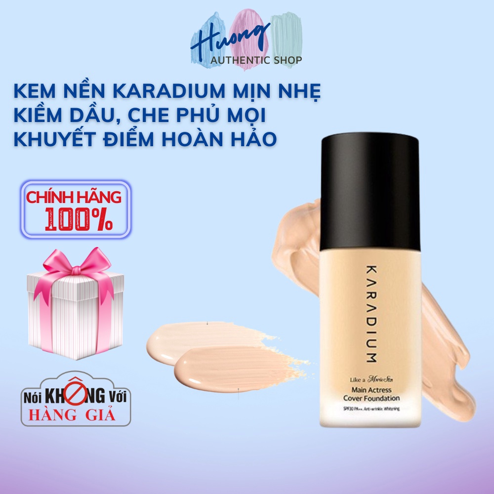 Kem Nền KARADIUM Main Actress Cover Foundation Mịn Nhẹ Kiềm Dầu, Che Phủ Mọi Khuyết Điểm Hoàn Hảo - cosmentic_store