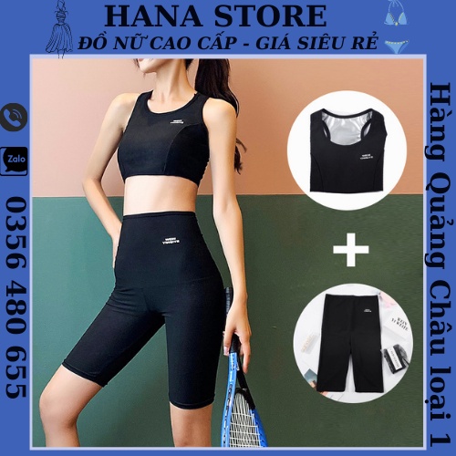 Bộ Quần Áo Tập Gym Nữ Giảm Cân - Sinh Nhiệt, Đổ Mồ Hôi, Tan Mỡ Bụng, Tập Yoga, Zumba, Aerobic, Chạy Bộ Cho Nữ loại 1