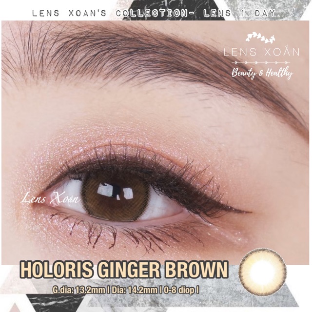 LENS 1 NGÀY HOLORIS GINGER BROWN