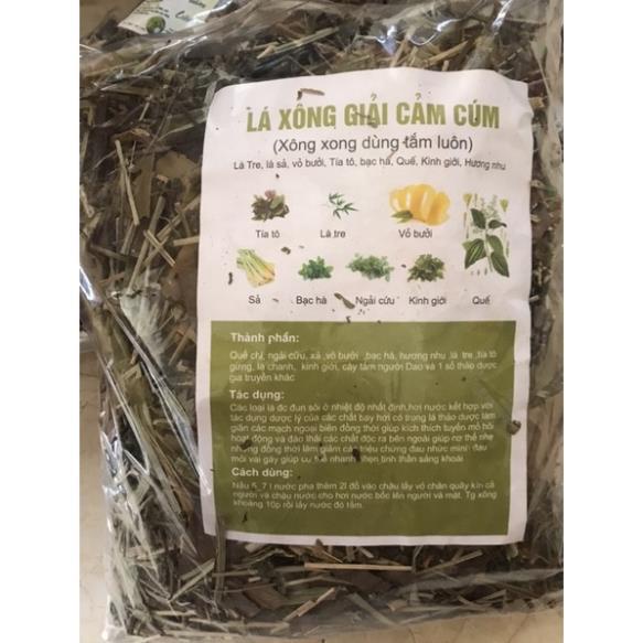 1kg Lá xông giải cảm cúm 100% tự nhiên