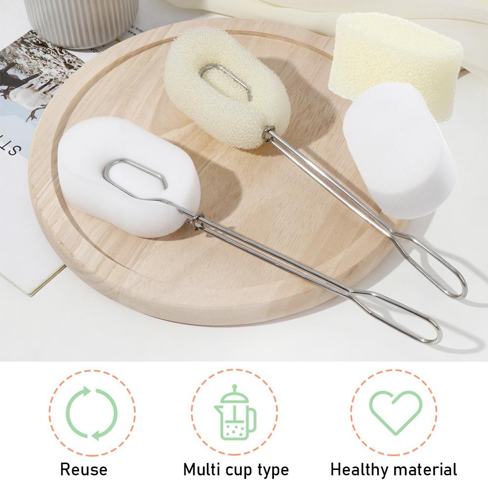 Bàn Chải Chà Rửa Bằng Thép Không Gỉ Tay Cầm Dài Có Thể Tháo Rời Mới