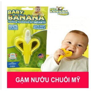 HÀNG NHẬP KHẨU-CHUỐI GẶM NƯỚU MỸ CHO BÉ 2 IN 1,GIẢM NGỨA LỢI VÀ LÀM SẠCH KHOANG MIỆNG