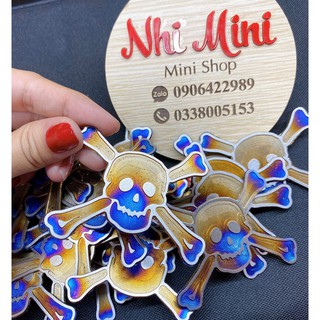 LOGO ĐẦU LÂU DÁN TRÊN KÉT NƯỚC TITAN