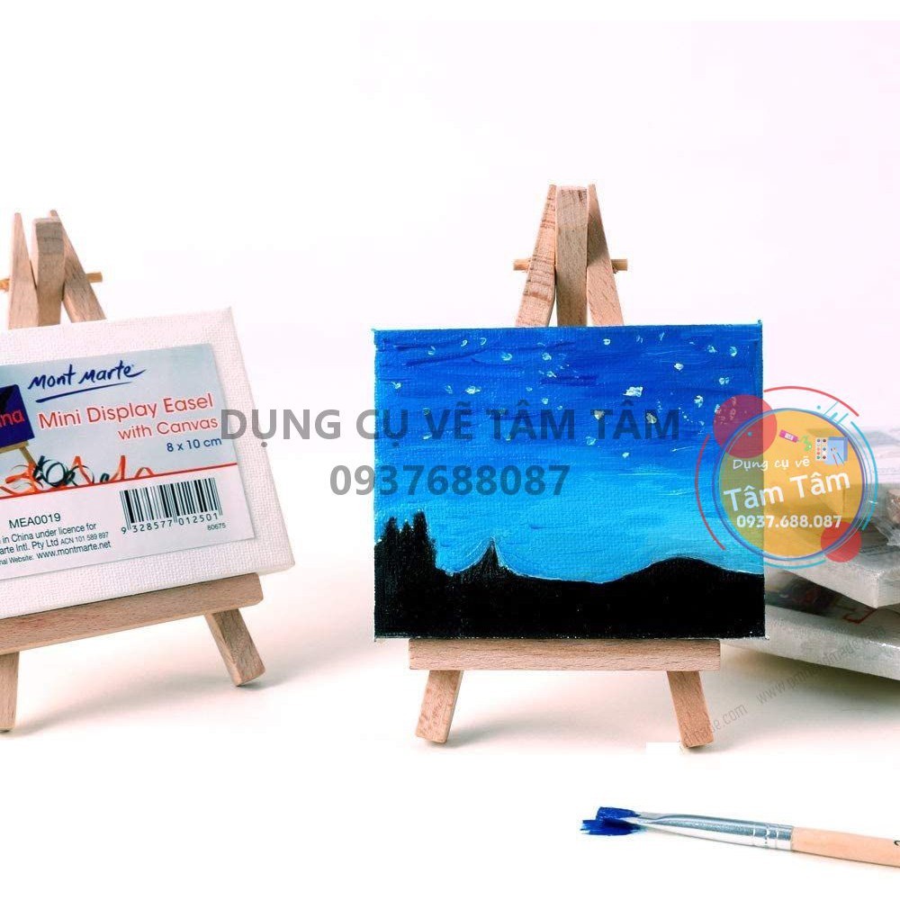 [ TÂM TÂM ]-Canvas và giá vẽ mini Mont Marte-