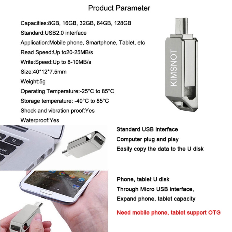 Usb Otg 64gb 32gb 16gb 8gb Chất Lượng Cao