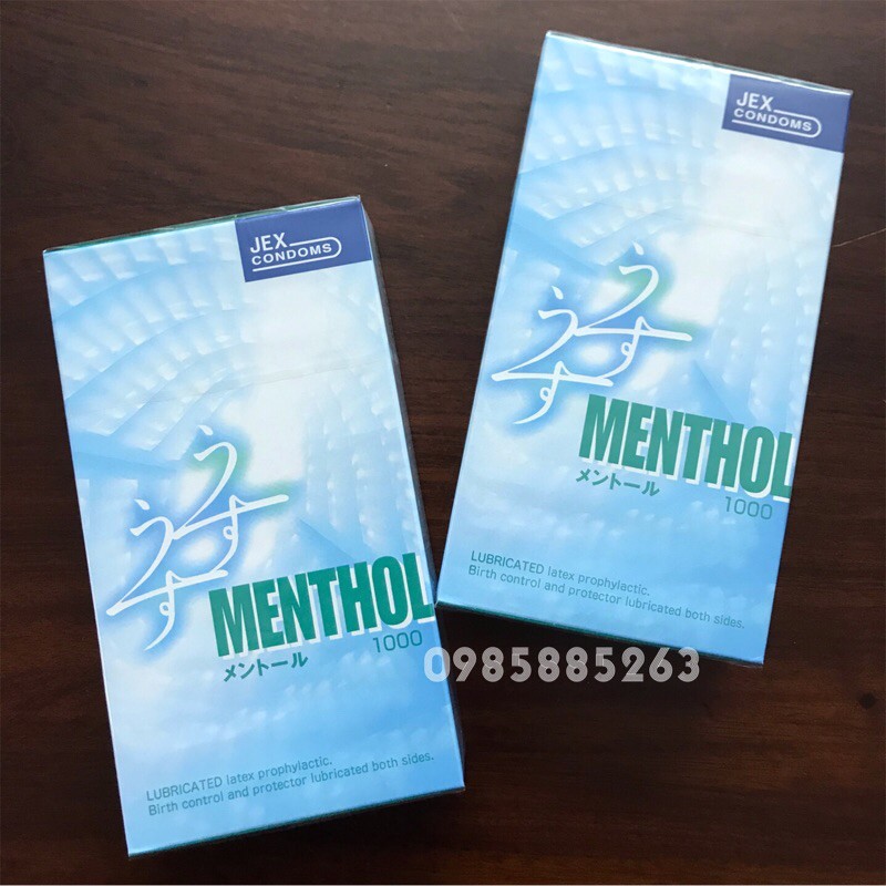 Bao cao su JEX Usu Usu Menthol - Hộp 12 Pcs - Ipek_Shop