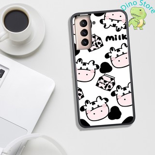 [Free Thêm Tên/Ngày Sinh/SĐT] ỐP LƯNG UV SAMSUNG S21/S21 PLUS/S21 ULTRA, IN HÌNH CHÚ BÒ SỮA CUTE.