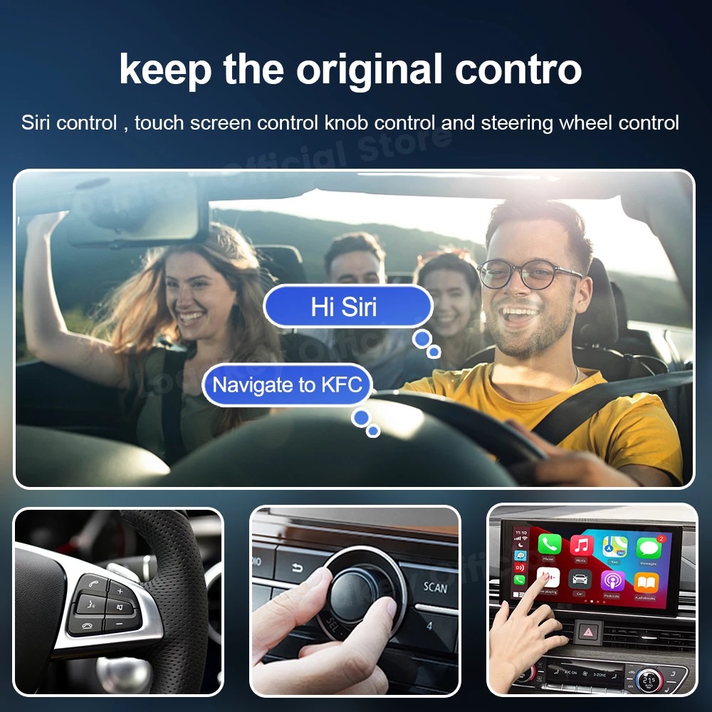 - Carlinkit 4.0-Adapter Android Auto không dây & Carplay không dây cho màn hình nguyên bản. Model CPC200-CP2A
