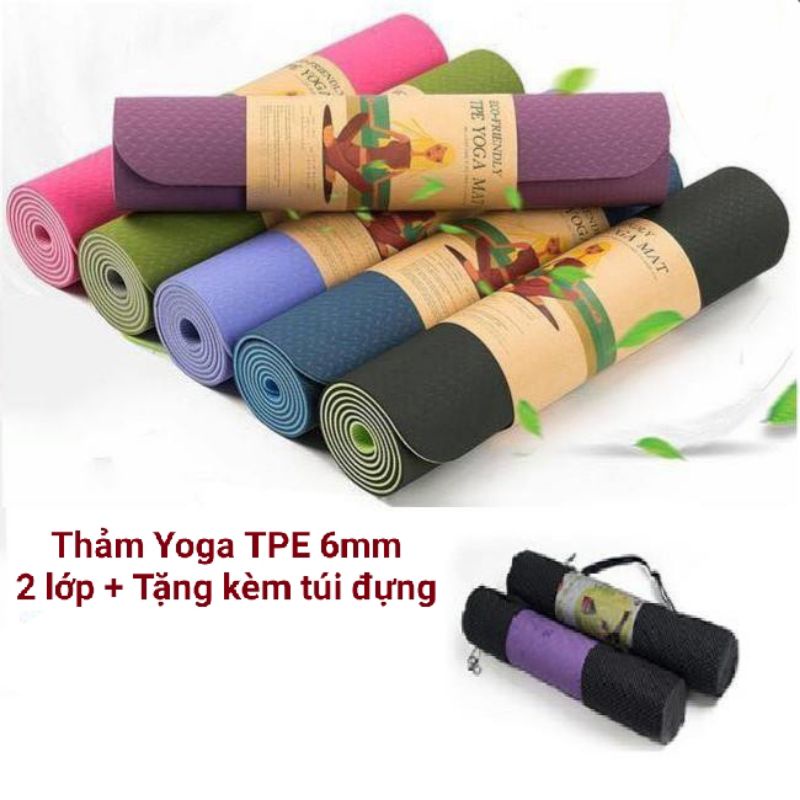 Con Lăn Massage Giãn Cơ Foam Roller -con lăn Gai massage ,ống lăn Yoga ,thảm yoga TPE 2 lớp