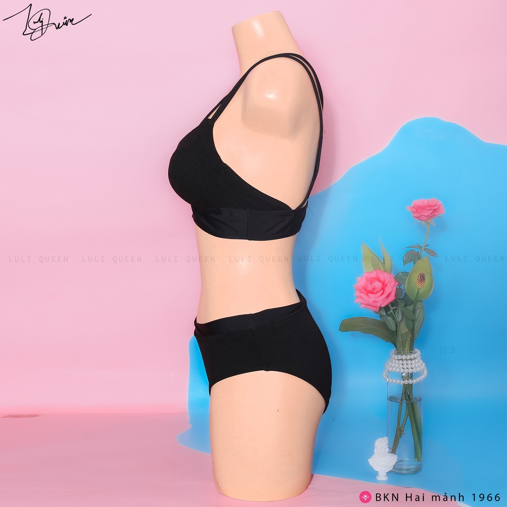 BIKINI Hai mảnh, dây đan lưng [ẢNH THẬT] [MẶC LÀ ĐẸP]  Đồ bơi đi biển Quần chéo Sexy 1966 NoI1