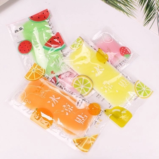 Combo 5 túi miếng dán lạnh hạ nhiệt mùa hè hương hoa quả (2 miếng/túi)