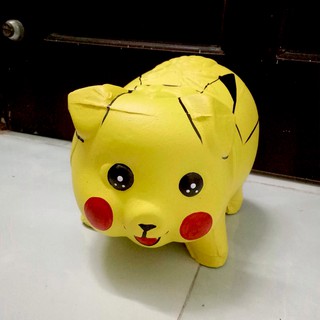 1Heo đất lợn đất tiết kiệm - size trung dài 18cm - quà tặng sinh nhật